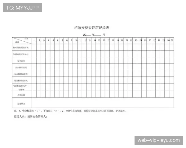 球场临时舞台夜间消防安全检查表与合格证